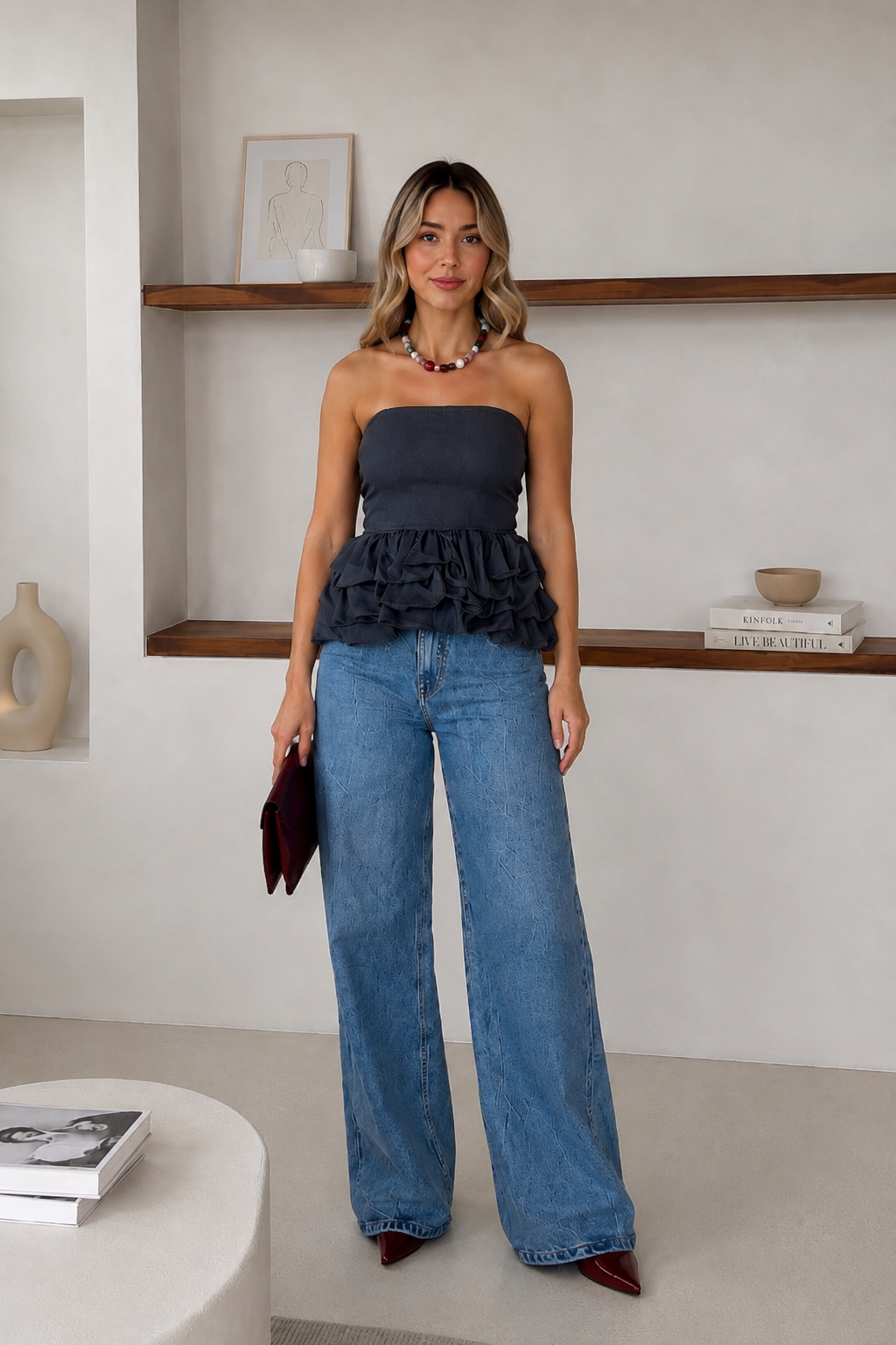 Azara top denim